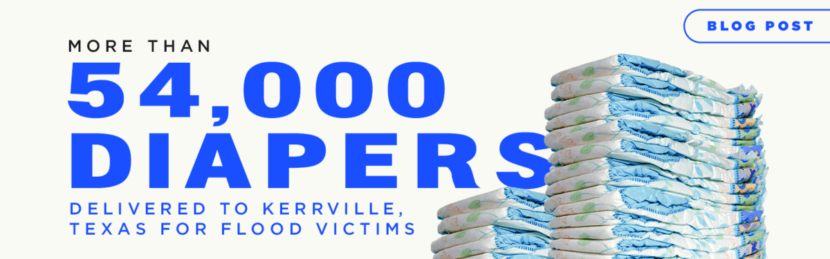 More than 54,000 diapers delivered to Kerrville, Texas for Flood Victims